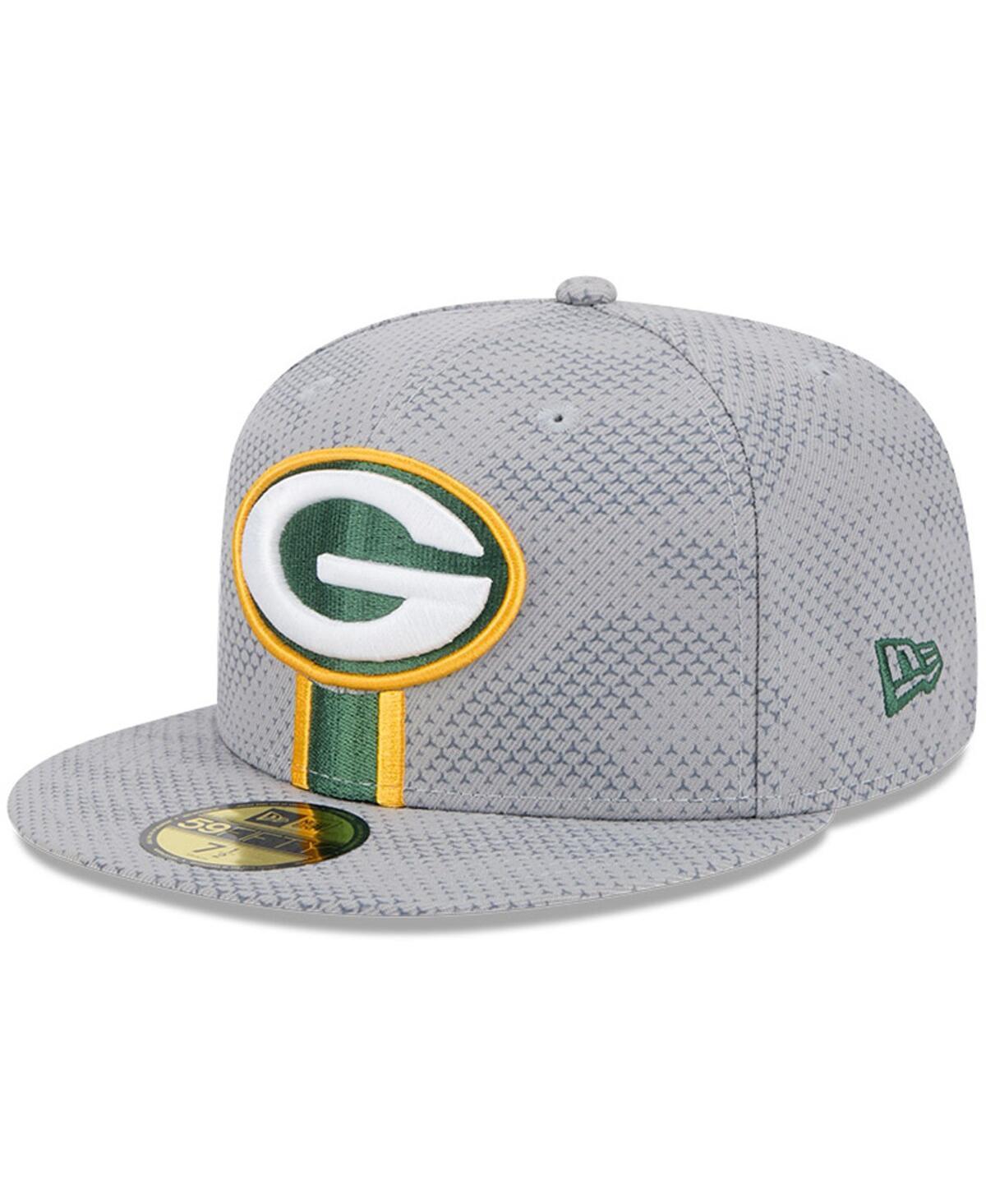 New Era Mens Gray Green Bay Packers 2024 Sideline 59FIFTY Fitted Hat Product Image