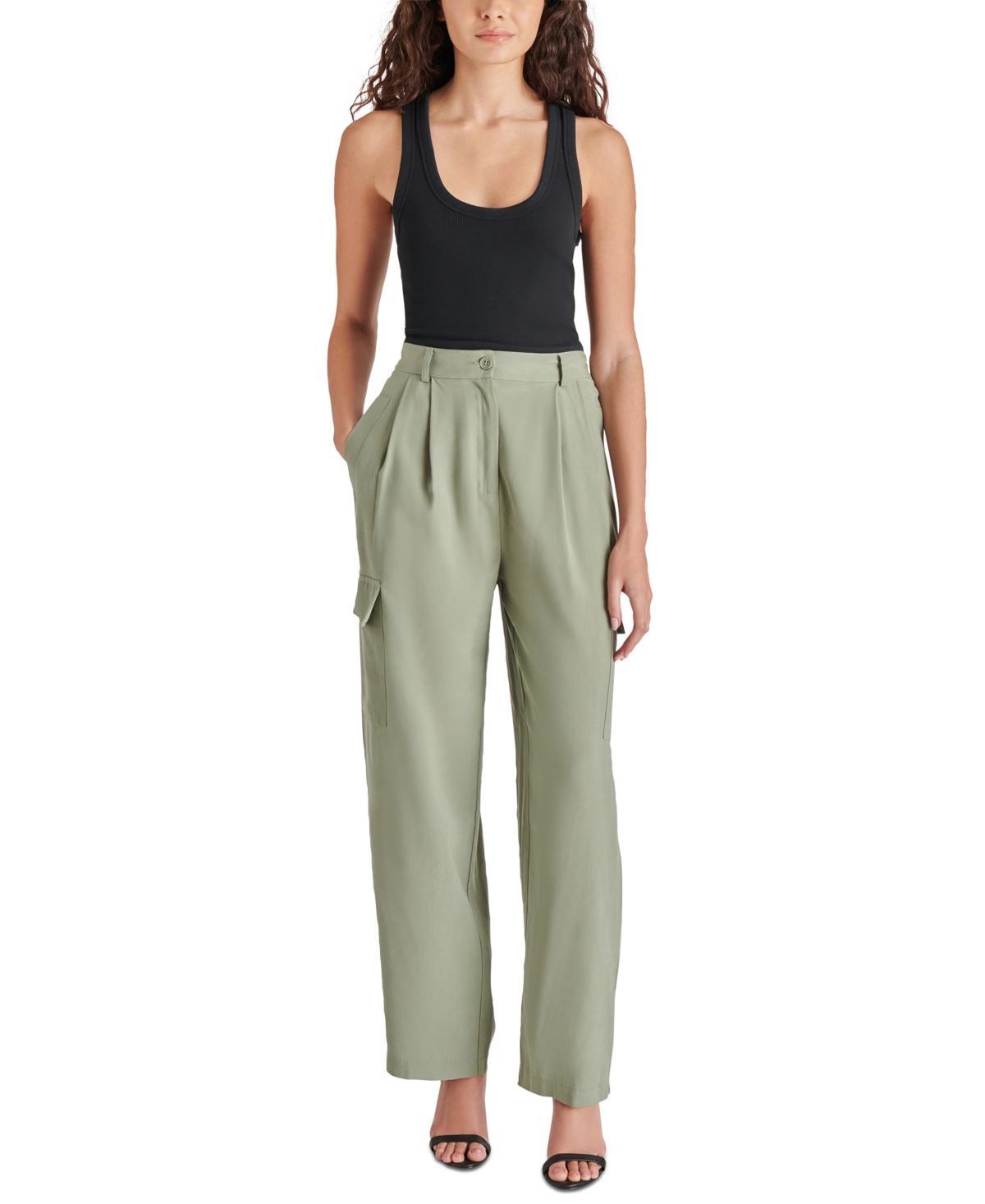 Steve Madden Womens Daya High-Rise Cargo-Pocket Pants product image