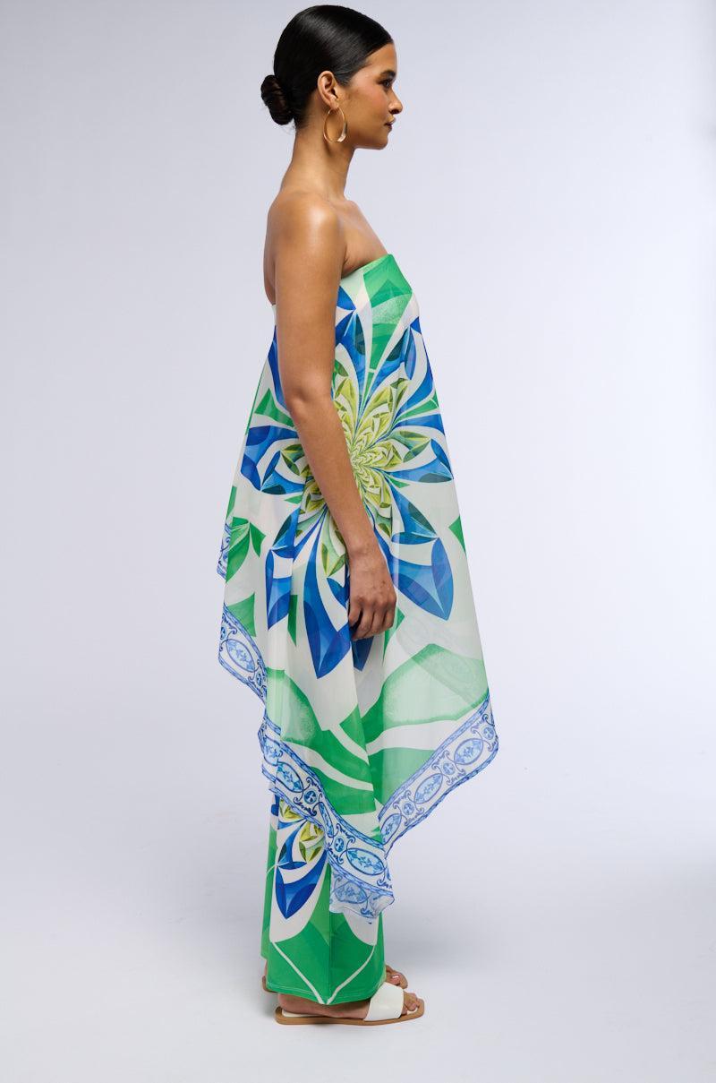 ALL ABOUT ME PRINTED MESH JUMPSUIT Product Image