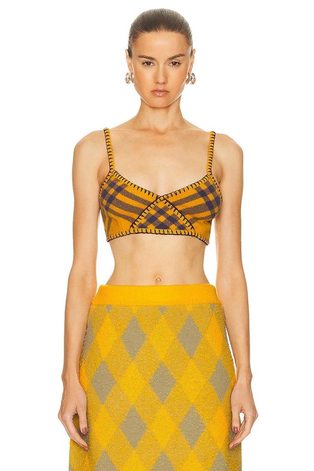 Burberry Bralette Top in Mustard Product Image