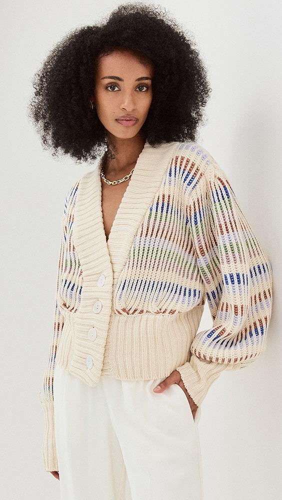 FARM Rio Bold Stitch Knit Cardigan | Shopbop Product Image