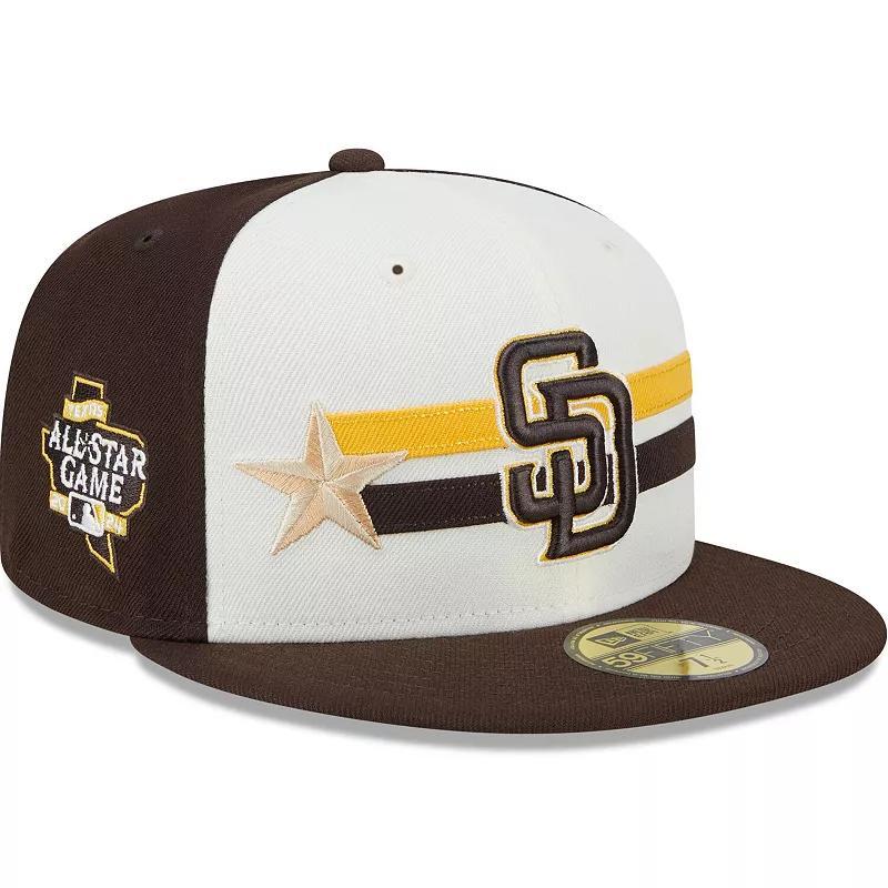 Mens New Era Cream/Brown San Diego Padres 2024 MLB All-Star Game Workout 59FIFTY Fitted Hat Product Image