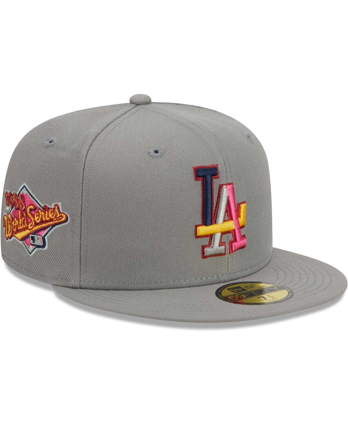 Mens New Era Gray Los Angeles Dodgers Color Pack 59FIFTY Fitted Hat Product Image