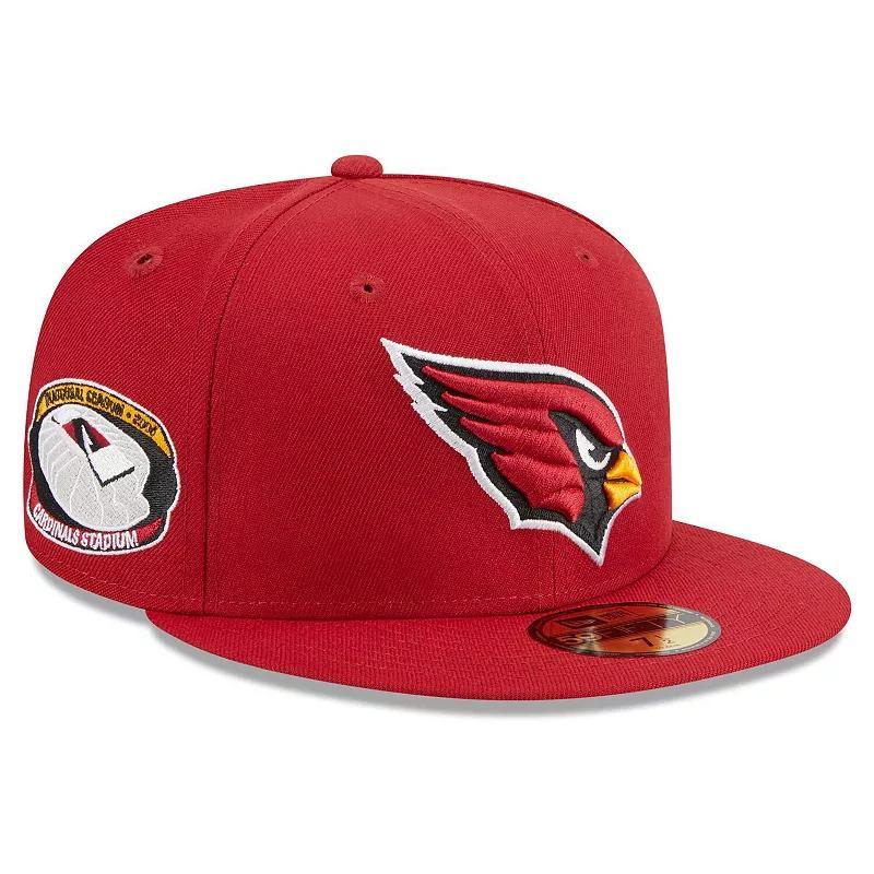 Mens New Era Cardinal Arizona Cardinals Main Patch 59FIFTY Fitted Hat Product Image