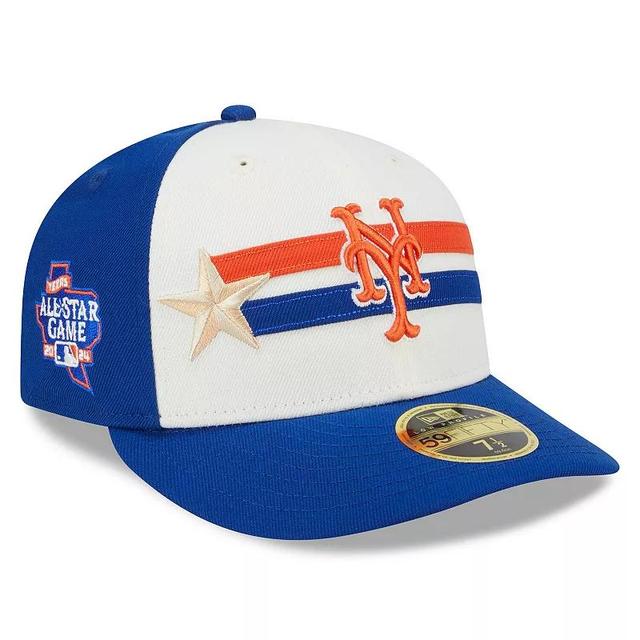 Mens New Era Cream/Royal New York Mets 2024 MLB All-Star Game Workout Low Profile 59FIFTY Fitted Hat Product Image