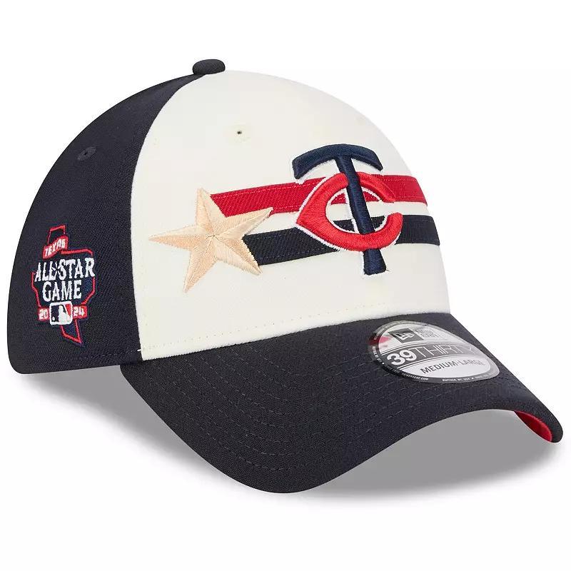 Mens New Era Cream/Navy Minnesota Twins 2024 MLB All-Star Game Workout 39THIRTY Flex Hat Product Image