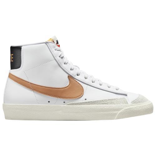 Nike Mens Nike Blazer Mid 77 - Mens Shoes White/Amber Brown/White Product Image