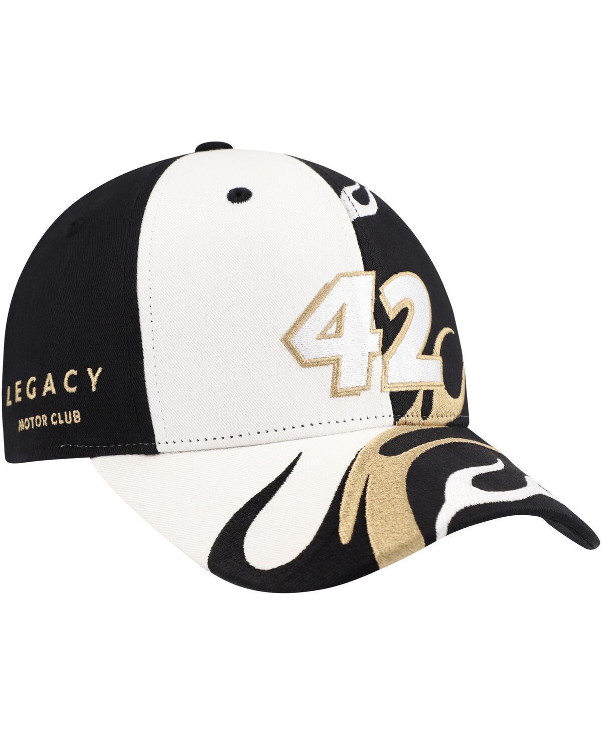 Legacy Motor Club Team Collection Mens Black John Hunter Nemechek Flame Adjustable Hat Product Image