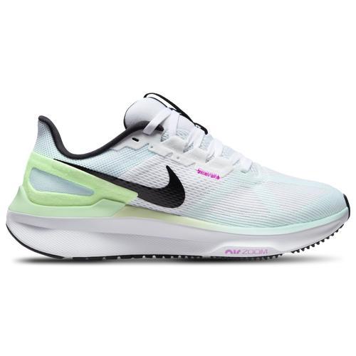 Nike Womens Zoom Structure 25 - Running Shoes White/Black/Glacier Blue Product Image