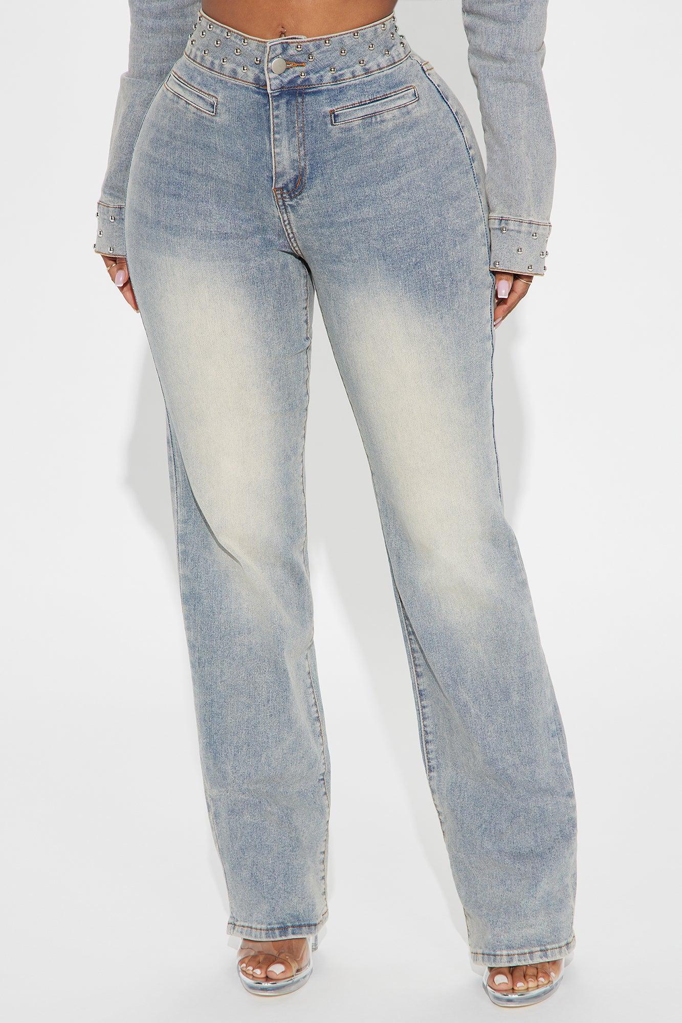 Matched Energy Stretch Straight Leg Jeans - Vintage Wash Product Image