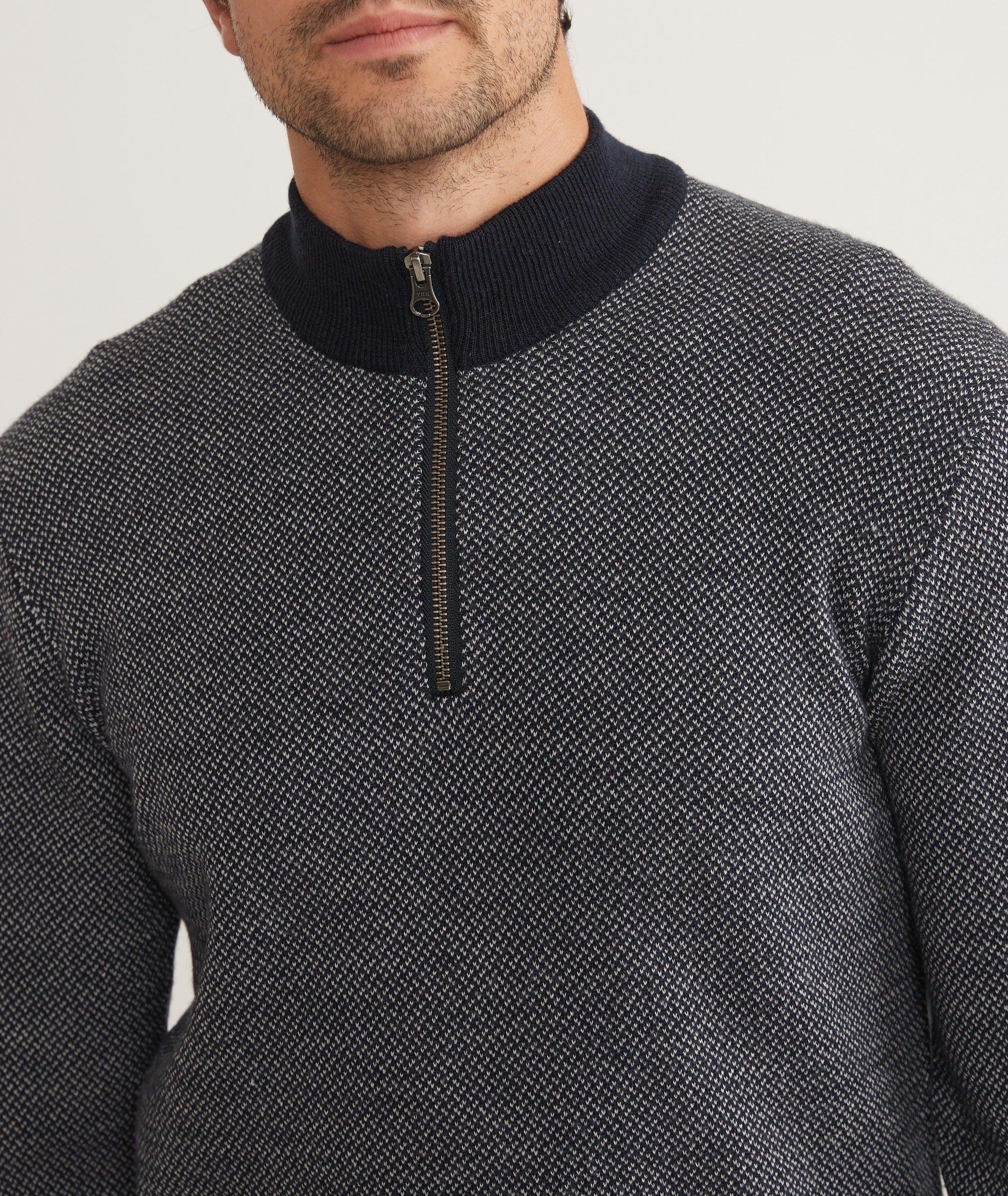 Textured Sweater Quarter Zip Product Image