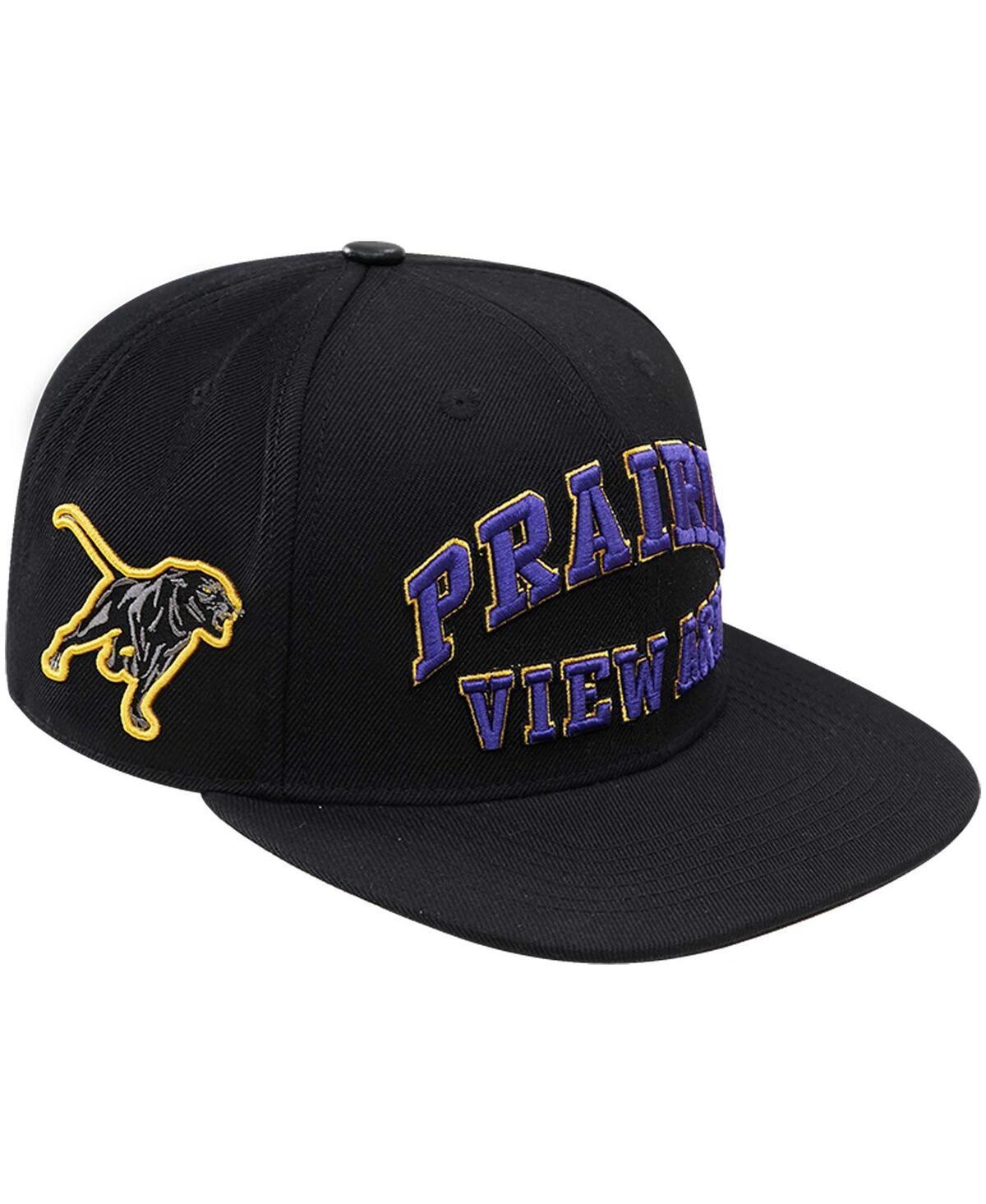 Mens Pro Standard Black Prairie View A&M Panthers Arch Over Logo Evergreen Snapback Hat Product Image