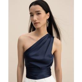 Belted One-Shoulder Top Product Image