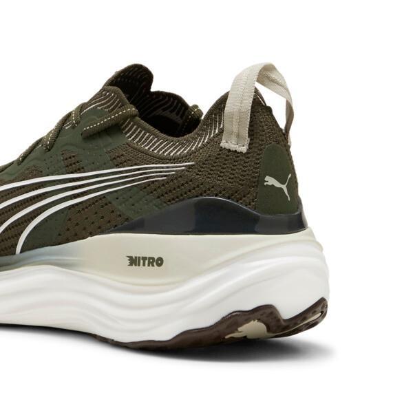 PUMA ForeverRun NITROâ¢ Knit Men's Running Shoes in Dark Olive/White Product Image