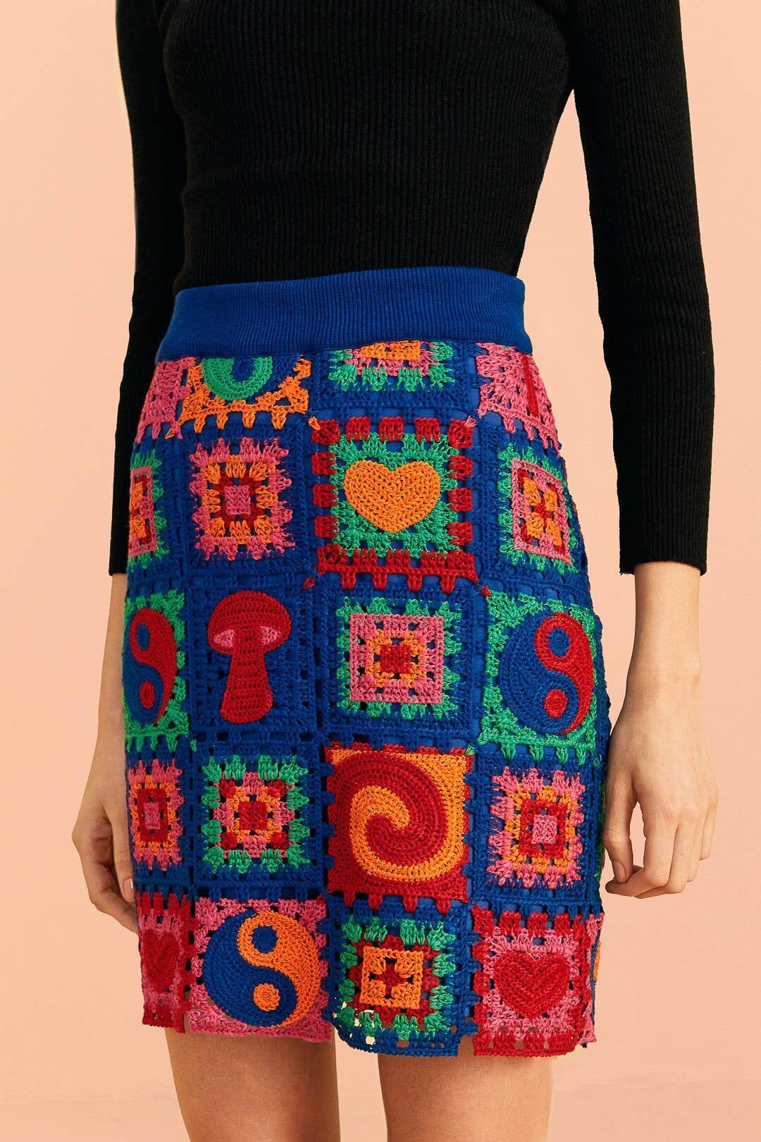 Crochet Icons Sweater Skirt Product Image