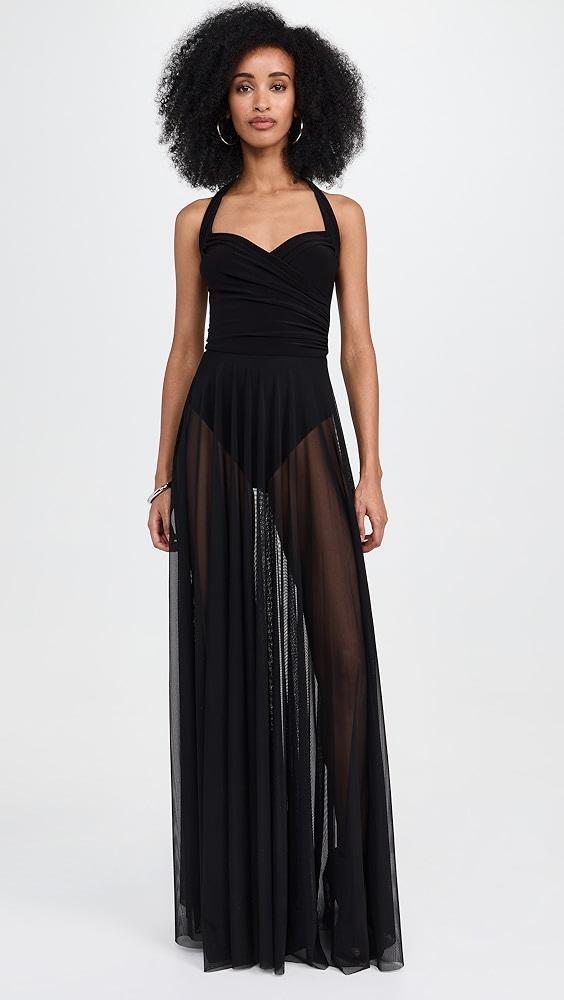 Norma Kamali Cayla Flared Gown | Shopbop Product Image