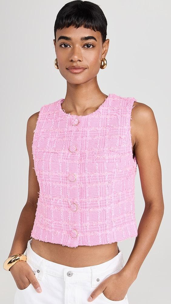 endless rose Tweed Shirt Vest | Shopbop Product Image