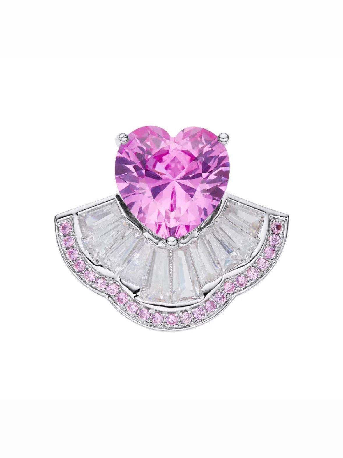 Emilia Heart Ring (Pink) (Final Sale) Product Image