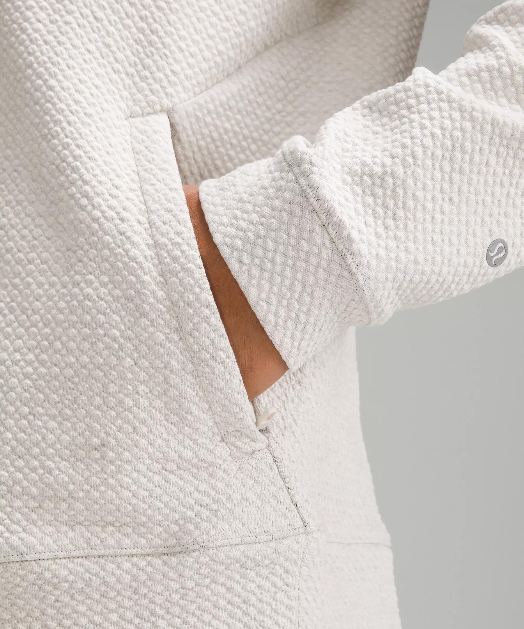 Textured Double-Knit Cotton Half Zip Product Image