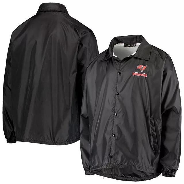 Mens Tampa Bay Buccaneers Coaches Classic Raglan Full-Snap Windbreaker Jacket Product Image