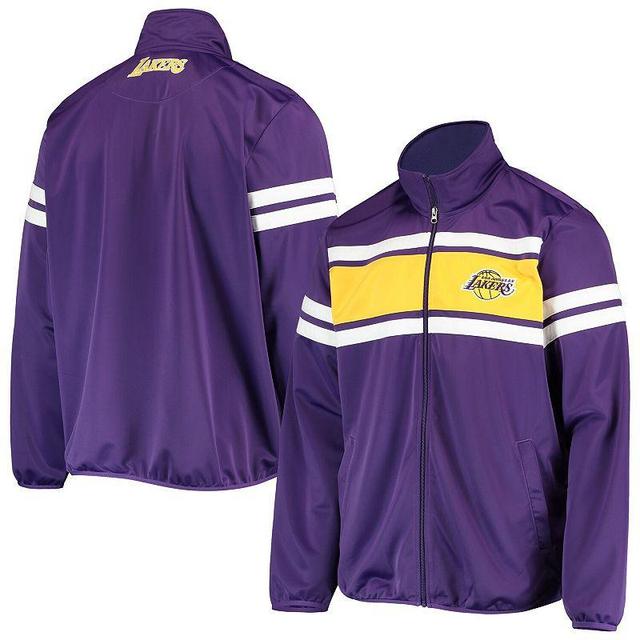 Mens G-III Sports by Carl Banks Los Angeles Lakers Power Pitcher Full-Zip Track Jacket Product Image