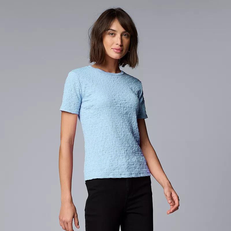 Womens Simply Vera Vera Wang Textured Tee Product Image