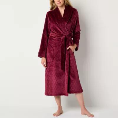 Liz Claiborne Womens Tall Fleece Long Sleeve Long Length Robe Product Image