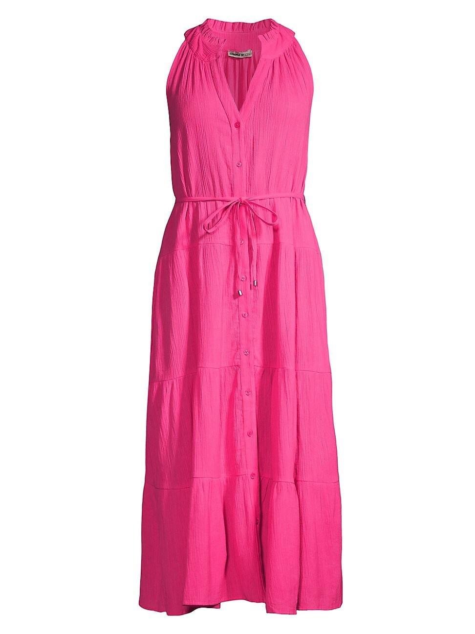 Womens Tracy Convertible Tiered Shirtdress Product Image