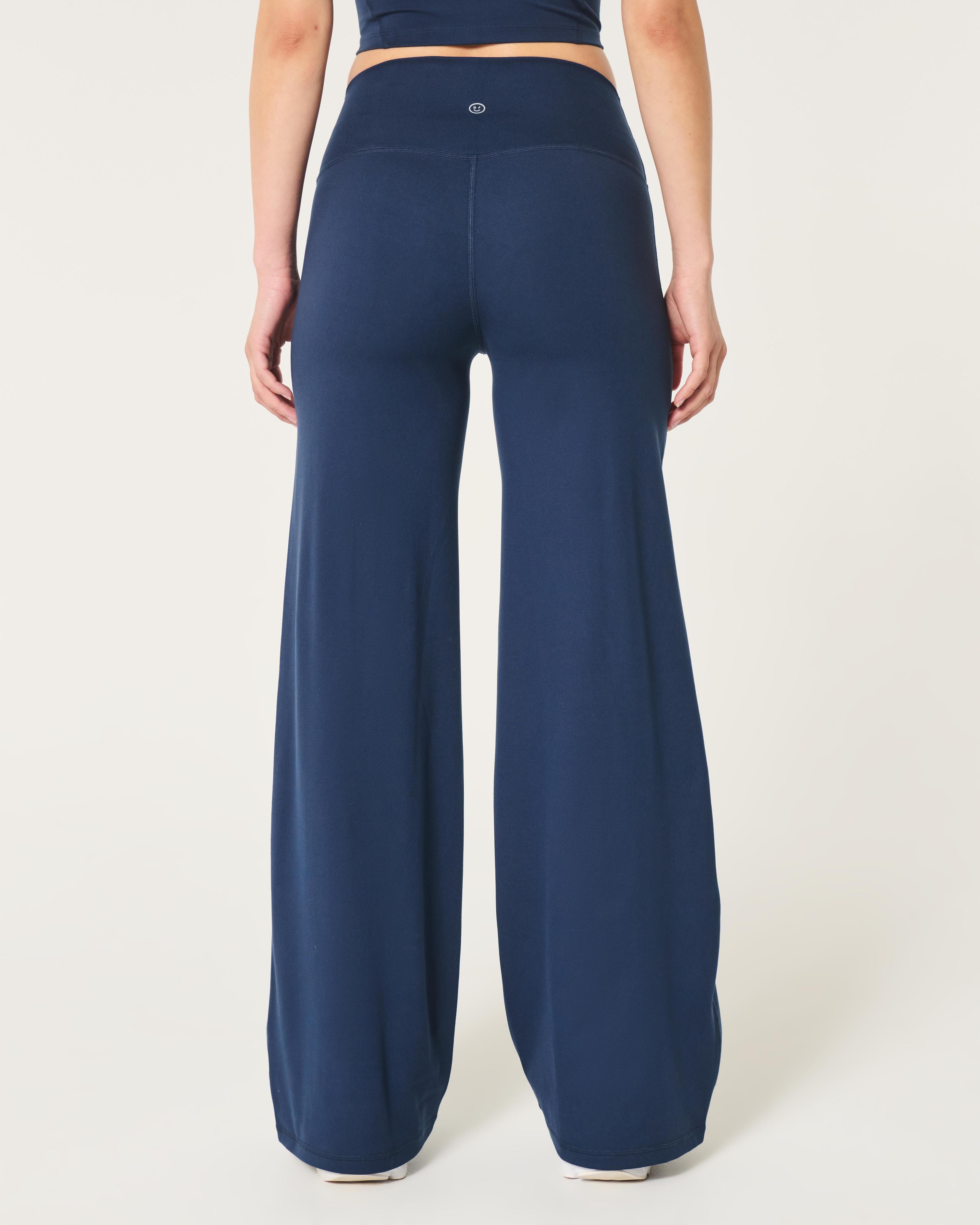 Gilly Hicks Active Recharge Wide-Leg Foldover Waist Pants Product Image