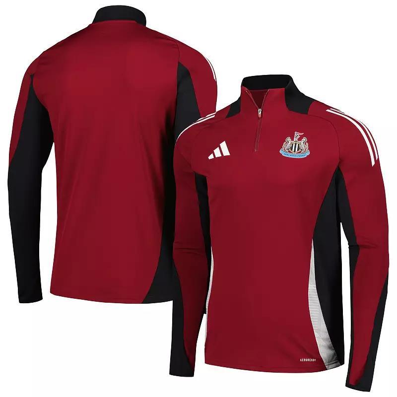 Adidas Mens Burgundy Newcastle United 2024/25 Aeroready Raglan Quarter-Zip Training Top Product Image