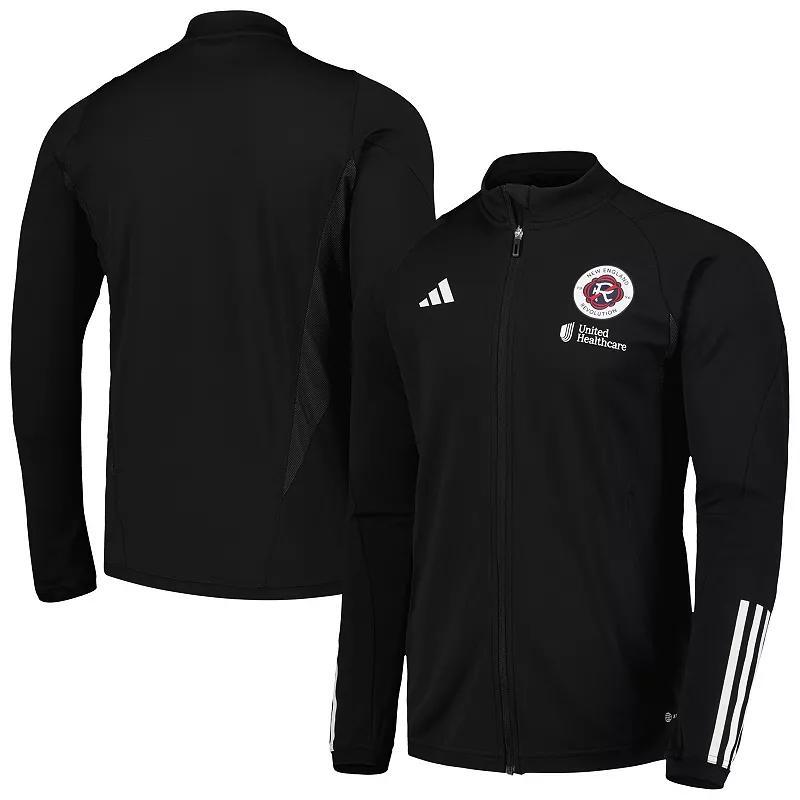 Mens adidas Black New England Revolution 2023 On-Field AEROREADY Full-Zip Training Top Product Image