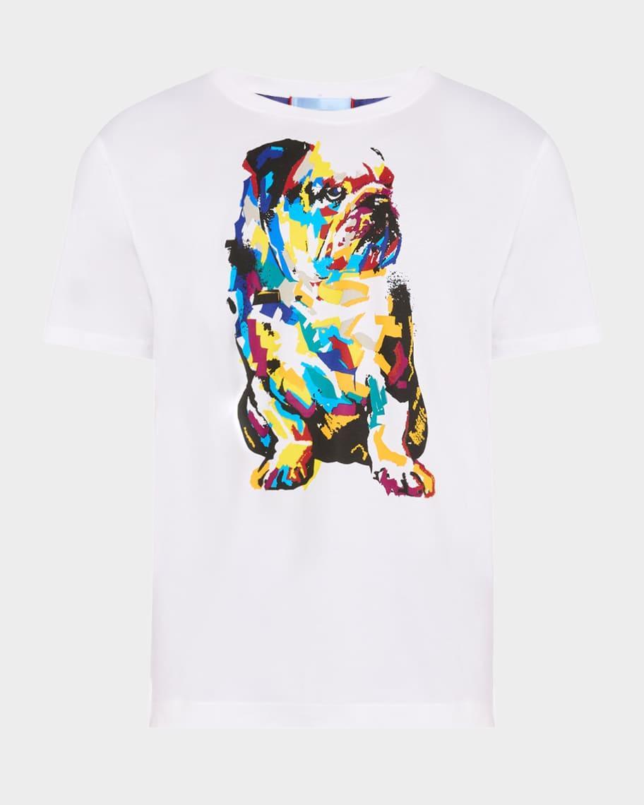 Men's Bulldog Graphic Crewneck T-Shirt Product Image