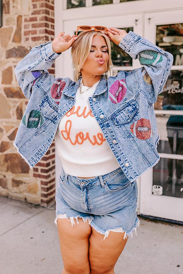 Tailgate Queen Denim Jacket Curves Product Image