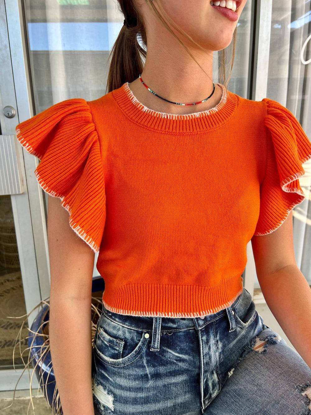 Wardrobe Staple Sunkist Cropped Sweater* Product Image