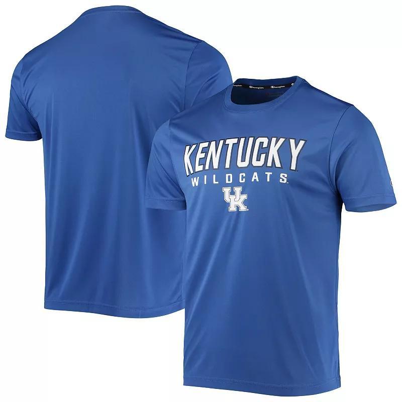 Mens Champion Royal Kentucky Wildcats Stack T-Shirt Product Image