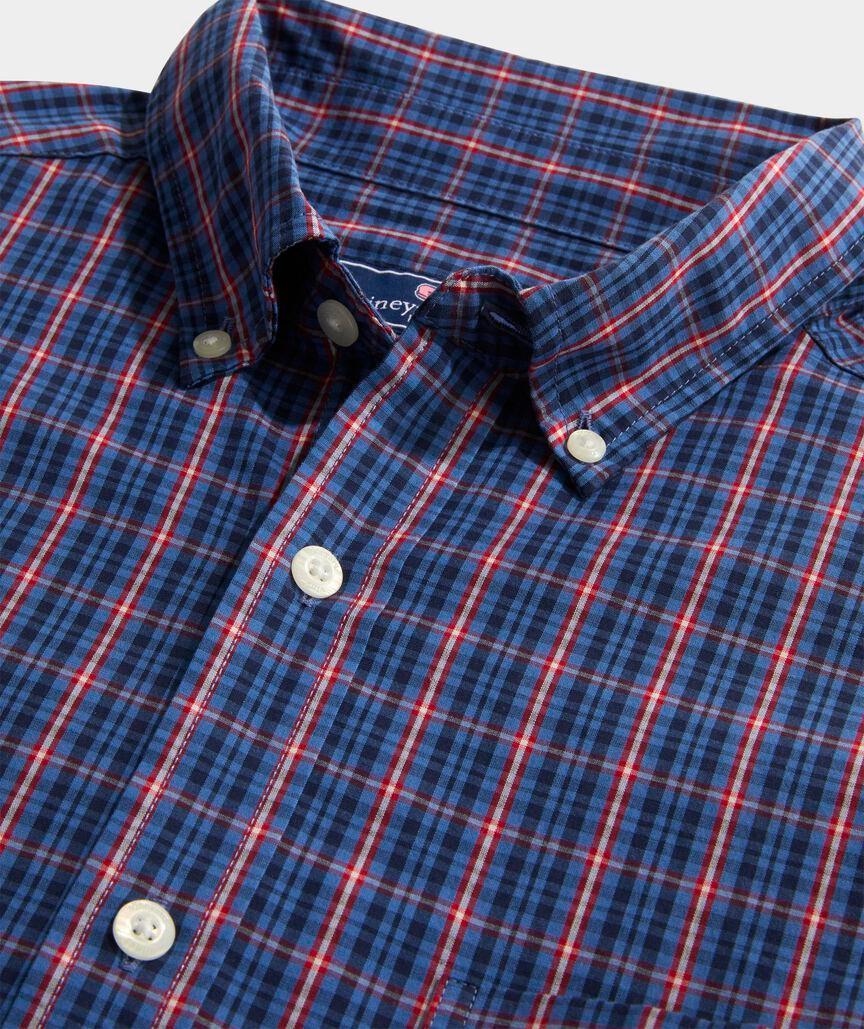 Stretch Poplin Check Shirt Product Image