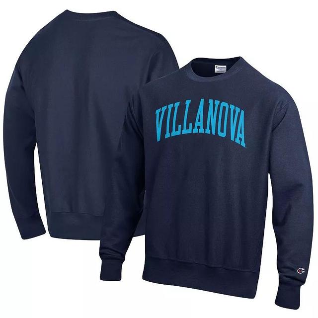 Mens Champion West Virginia Mountaineers Arch Reverse Weave Pullover Sweatshirt Blue Product Image