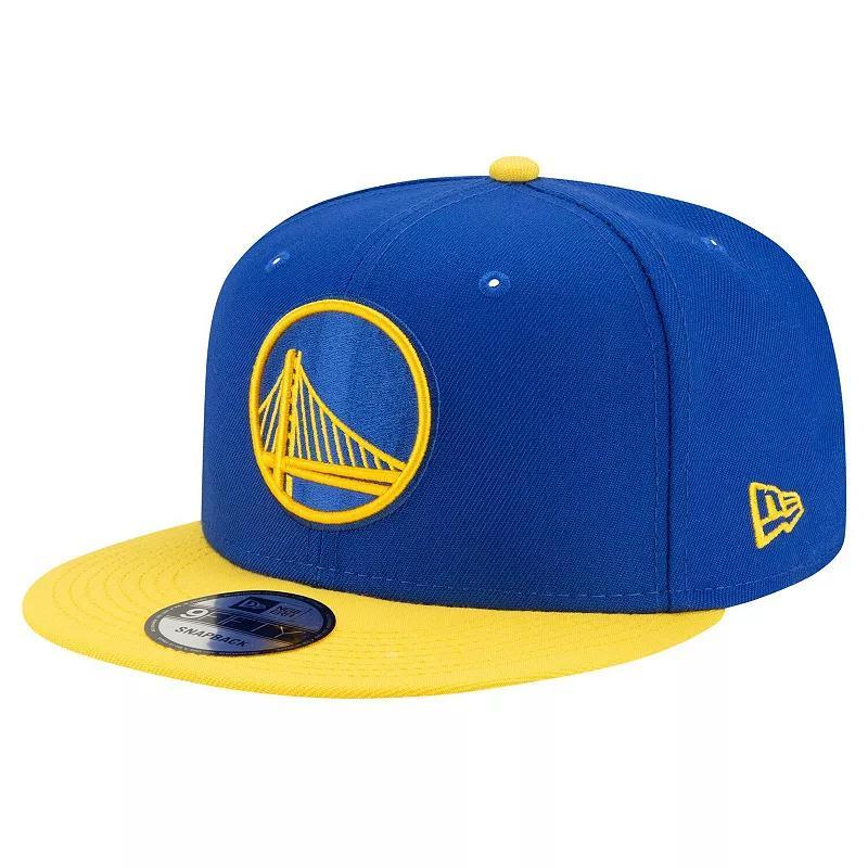 Mens New Era Royal Golden State Warriors Official Team Color 2Tone 9FIFTY Snapback Hat - Royal Product Image