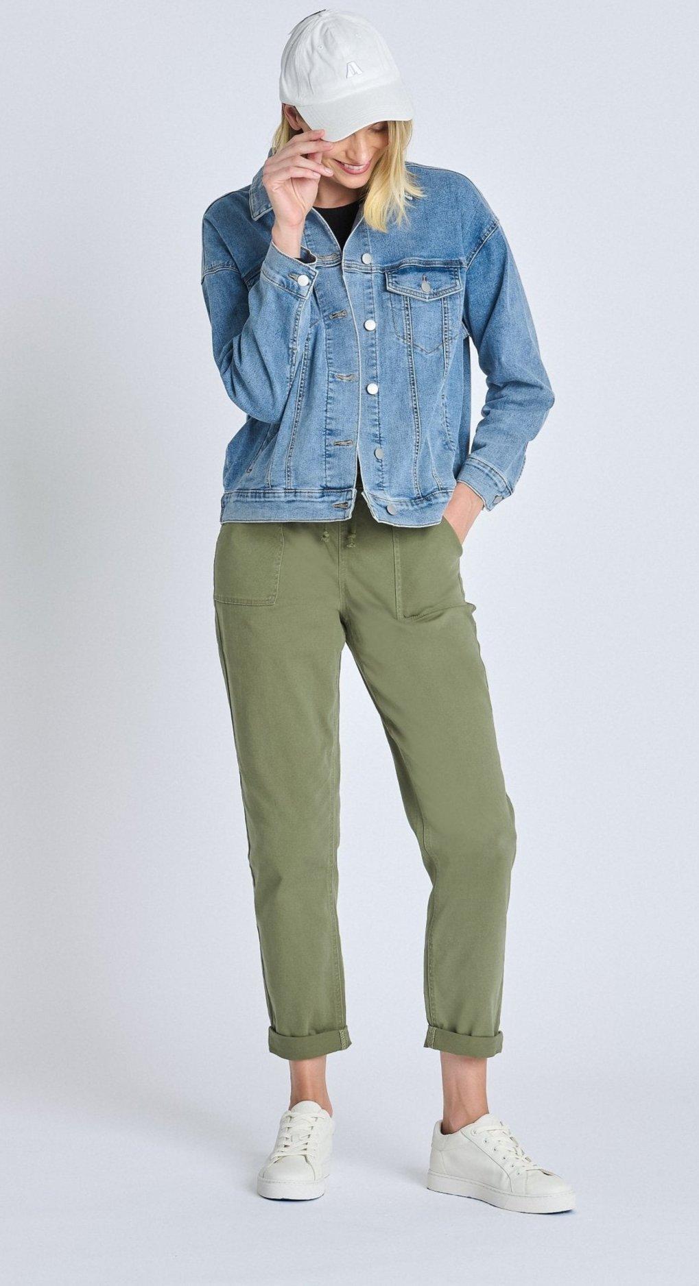 Westport Olive Weekender Twill Jogger - Plus Product Image