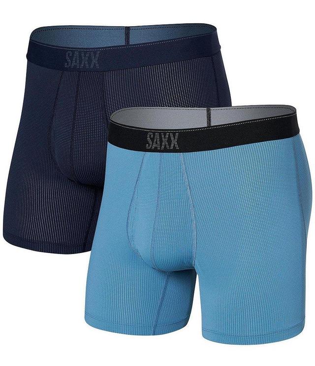 SAXX Quest Quick-Dry Mesh 5#double; Inseam Boxer Briefs 2-Pack Product Image