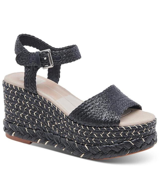 Dolce Vita Tiago Raffia Platform Sandal Product Image