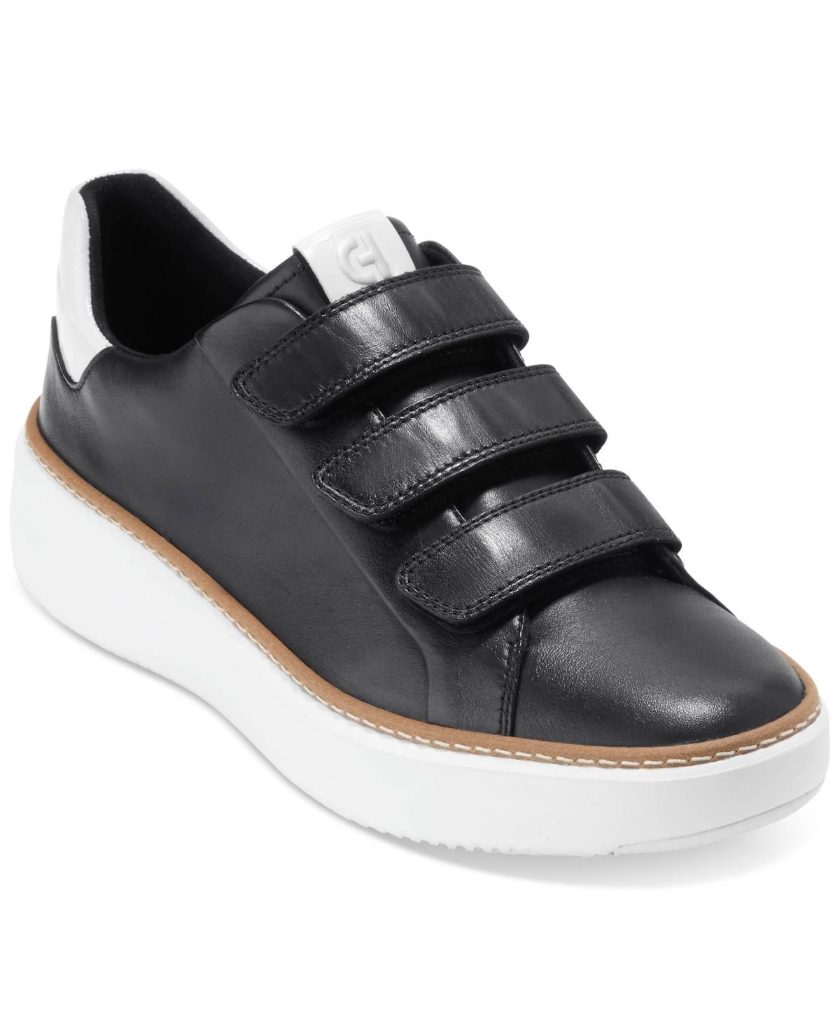 Cole Haan Womens GrandPr Topspin Triple Strap Sneaker - Black Size 6 Product Image