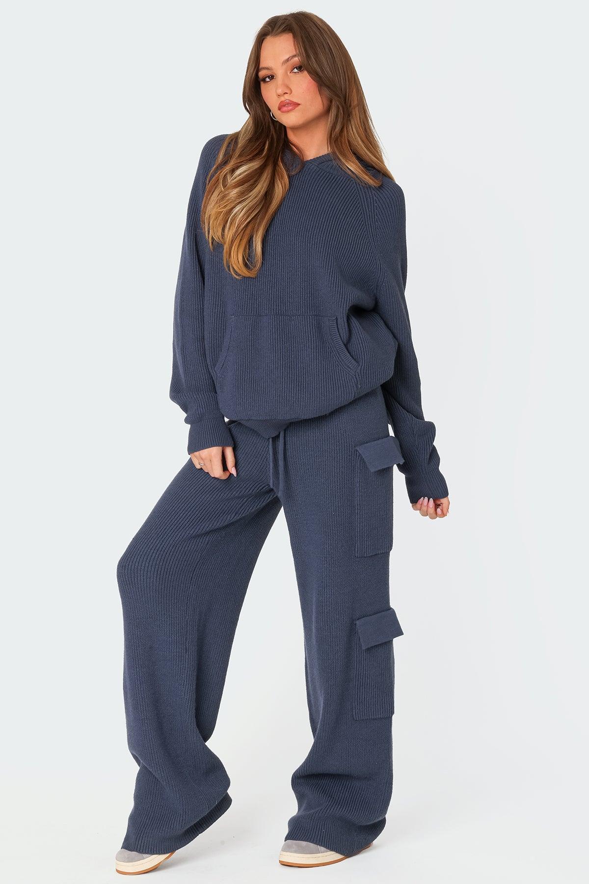 Wynter Oversized Knit Hoodie Product Image