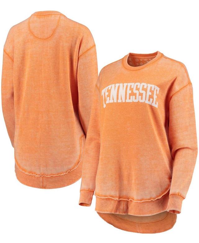 Womens Tennessee Orange Tennessee Volunteers Vintage-Like Wash Pullover Sweatshirt Product Image