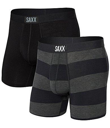 SAXX Men's Vibe 2 Pack Boxer Black/Black Product Image