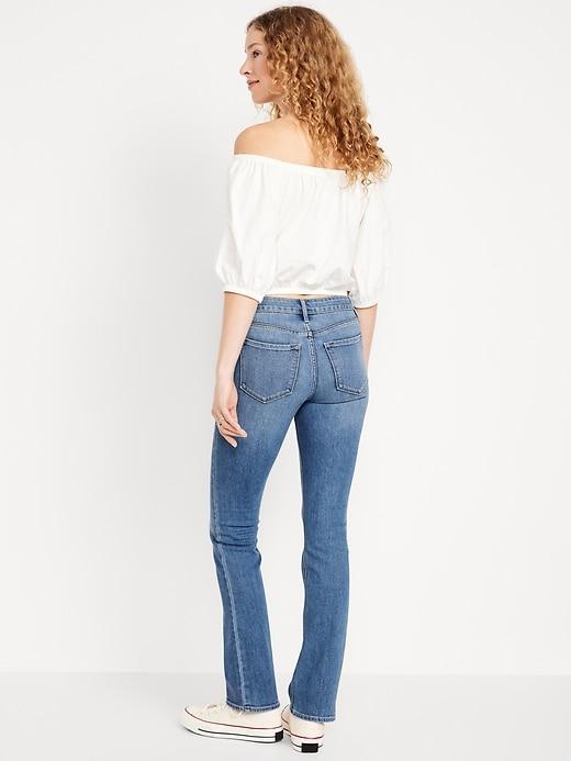 Mid-Rise Wow Boot-Cut Jeans Product Image