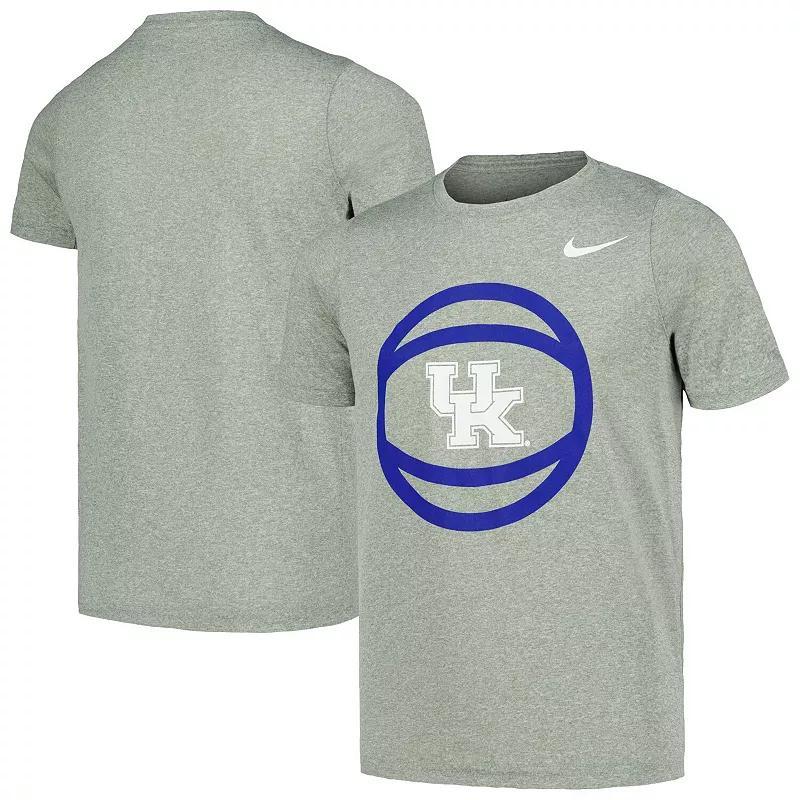 Mens Nike Heather Gray Kentucky Wildcats Basketball Logo Performance T-Shirt, Boys Product Image