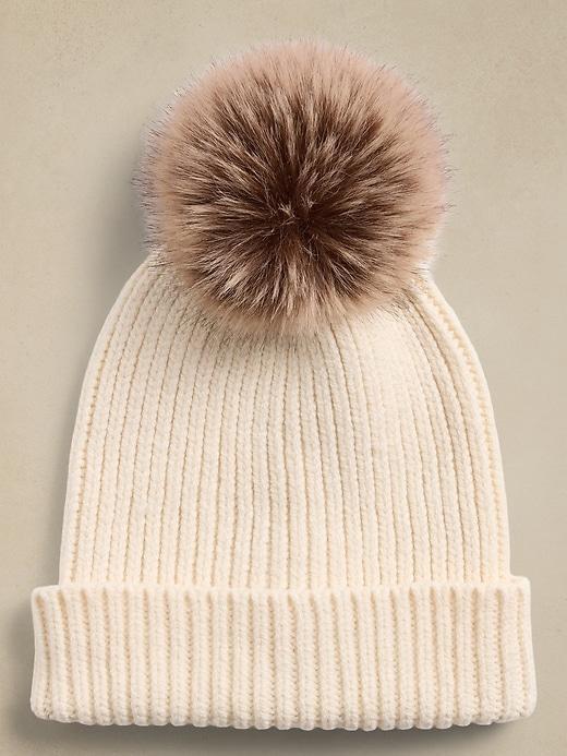 Ribbed Pom Beanie product image