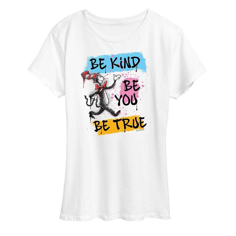 Womens Dr. Seuss Be Kind Be You Be True Graphic Tee Product Image