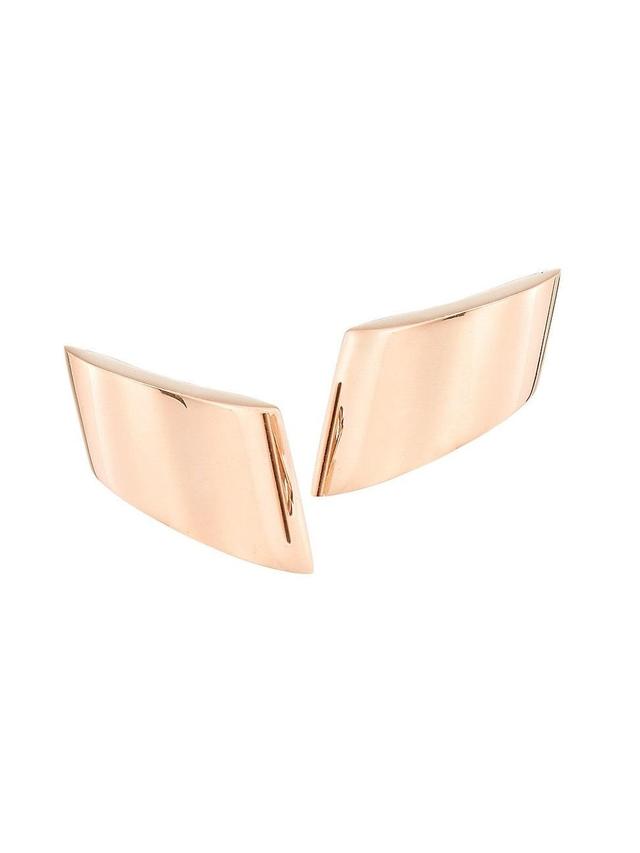 Womens Vague 18K Rose Gold Clip-On Earrings Product Image